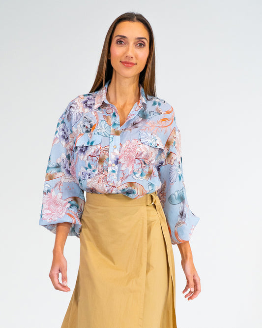 Bobbie Shirt - Oriental Floral