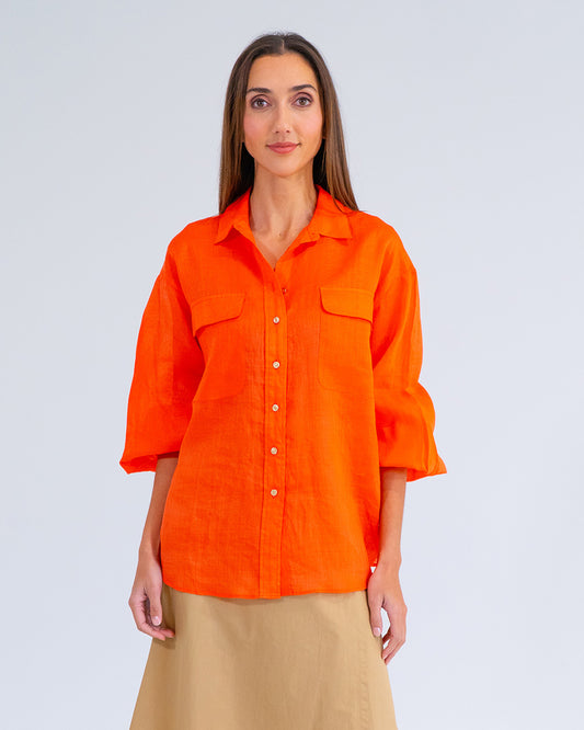 Bobbie Shirt - Tangerine