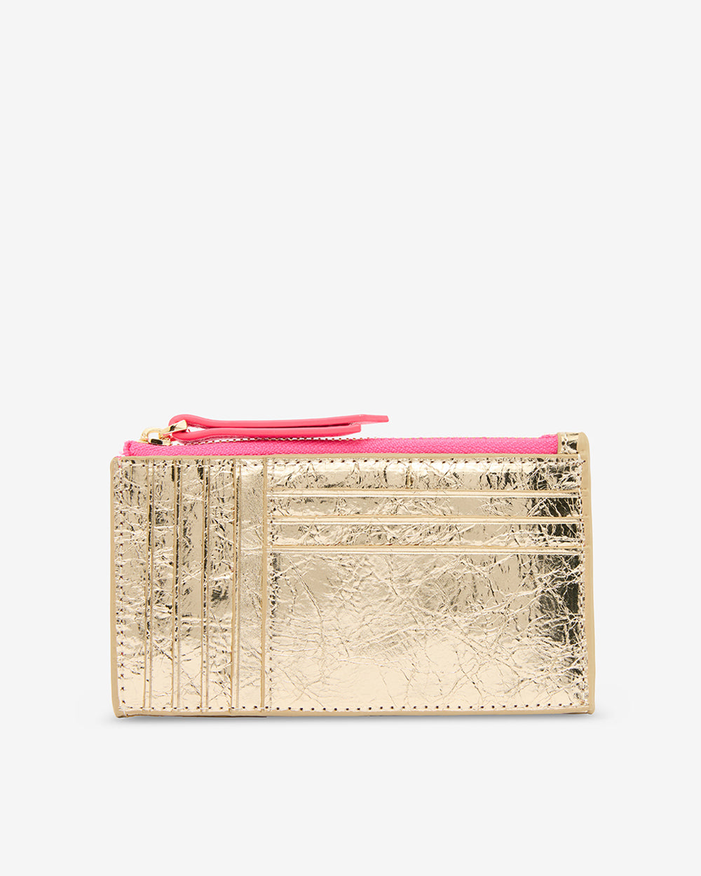 Compact Wallet - Gold Crinkle