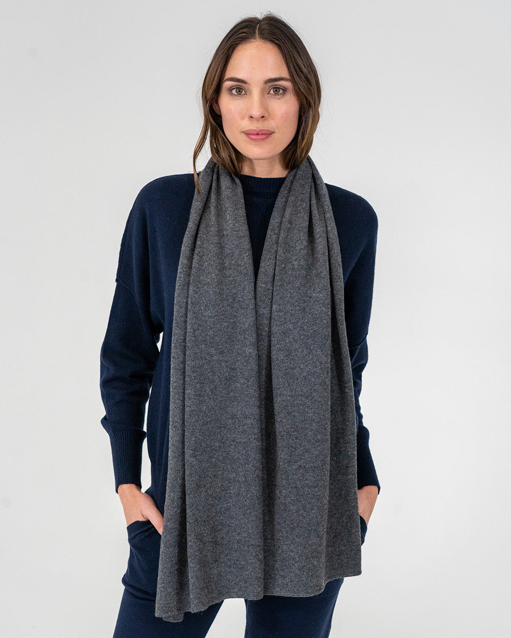 Cashmere Caplet - Charcoal