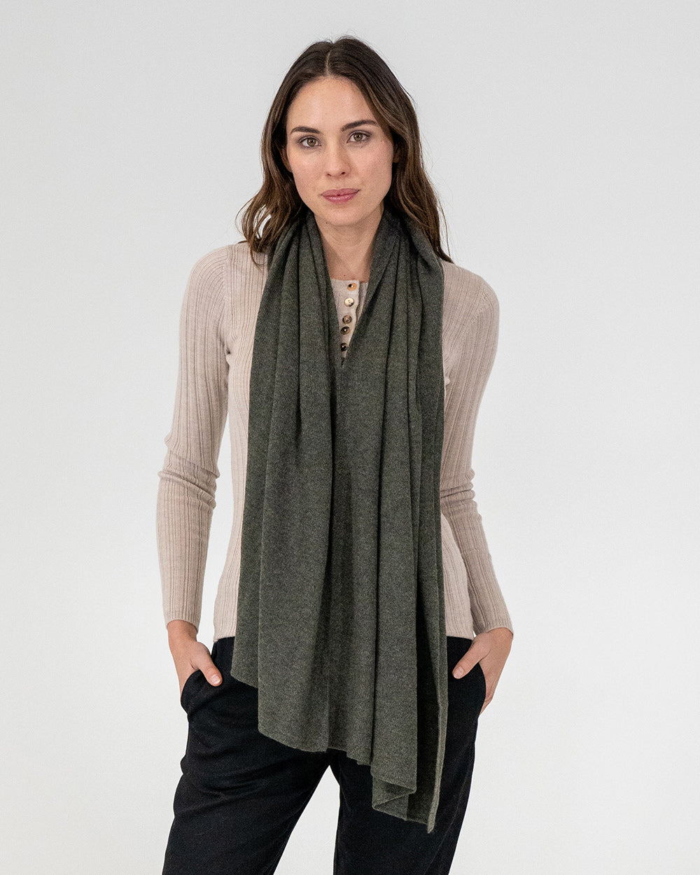 Cashmere Caplet - Khaki
