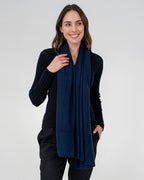 Cashmere Caplet - Navy - Arlington Milne