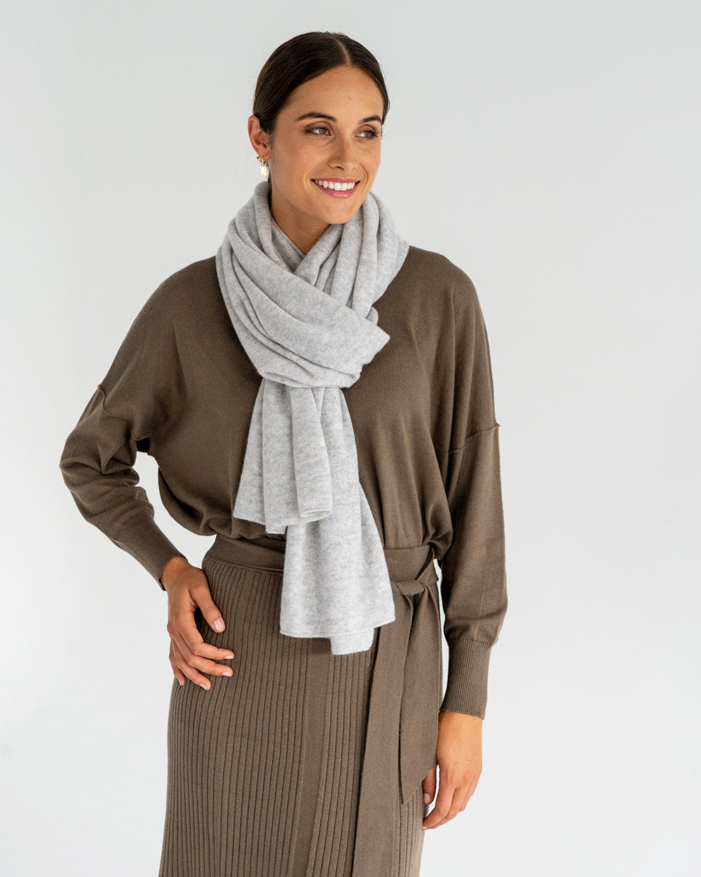 Cashmere Travel Wrap - Grey - Arlington Milne