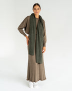 Cashmere Travel Wrap - Khaki - Arlington Milne