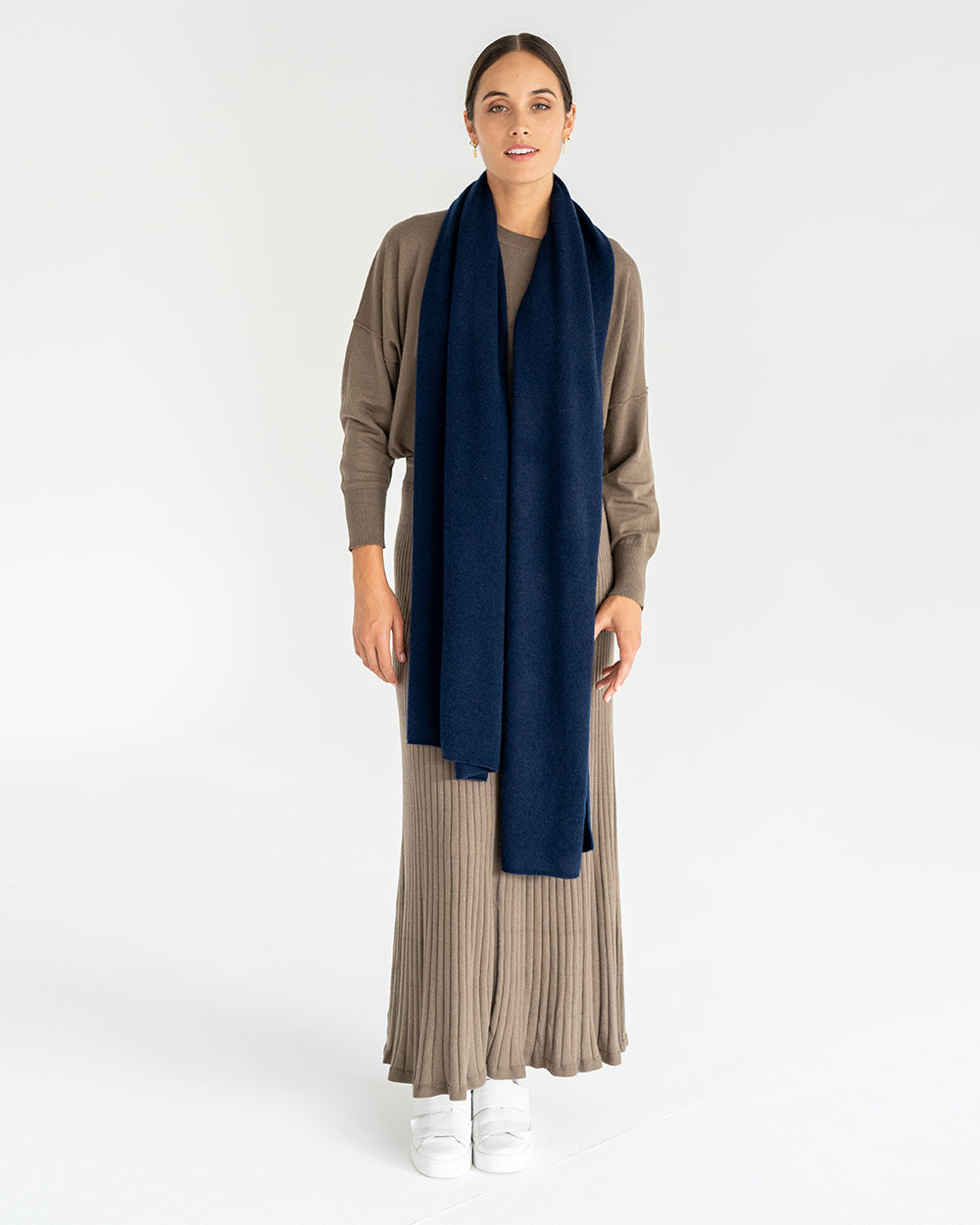 Cashmere Travel Wrap - Navy