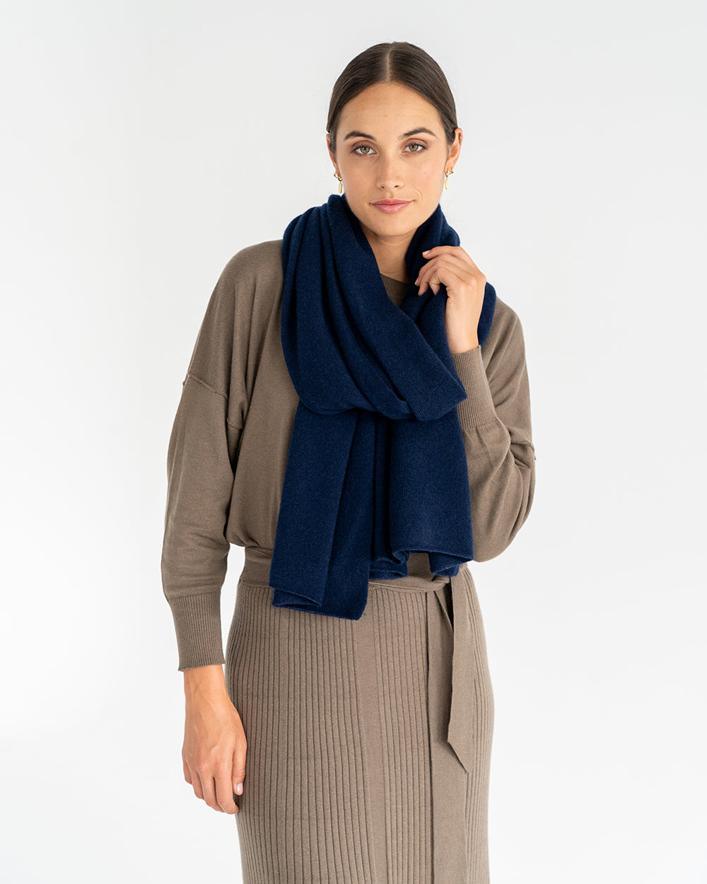 Cashmere Travel Wrap - Navy - Arlington Milne