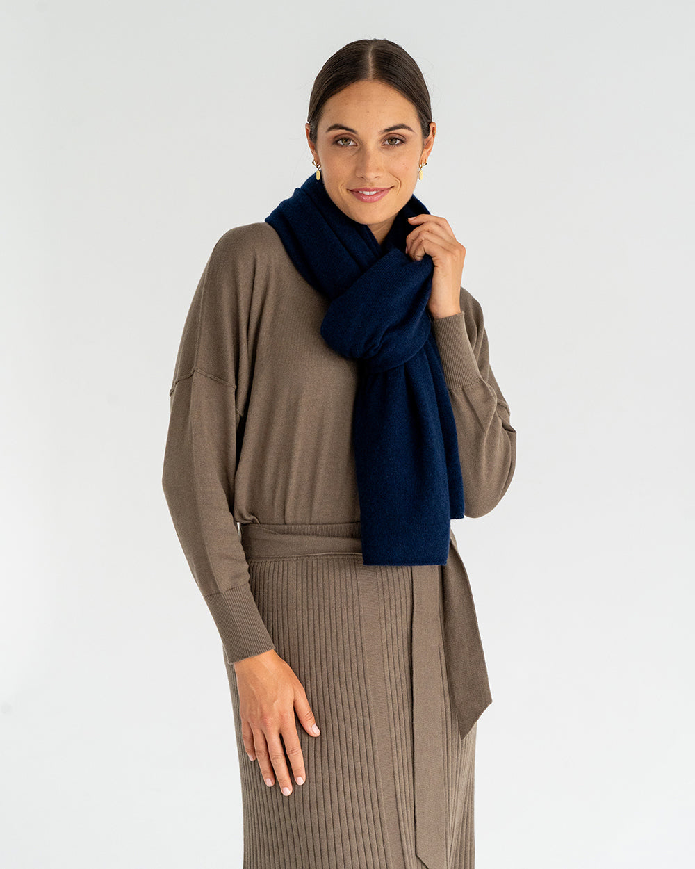 Cashmere Travel Wrap - Navy