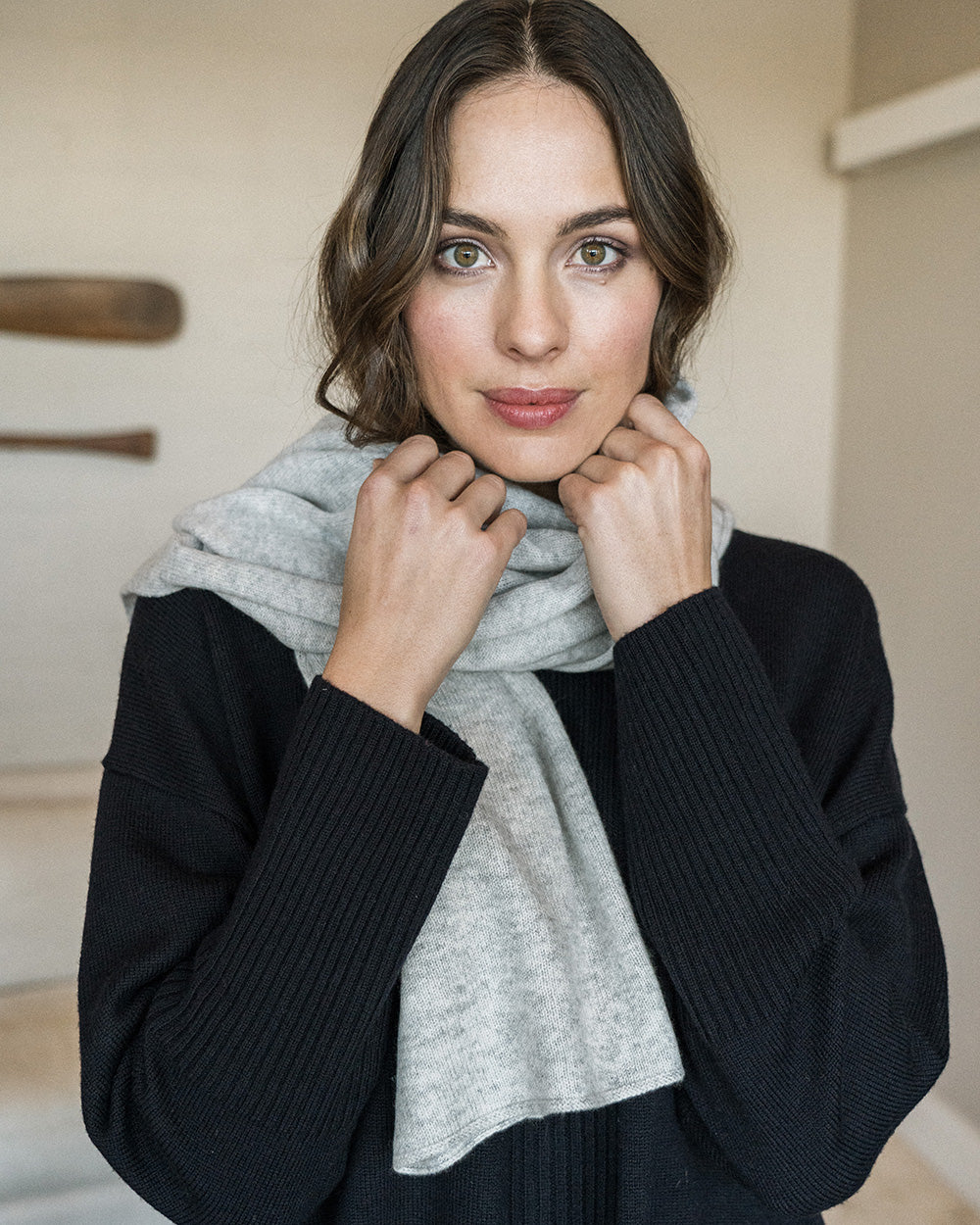 Cashmere Travel Wrap - Grey - Arlington Milne