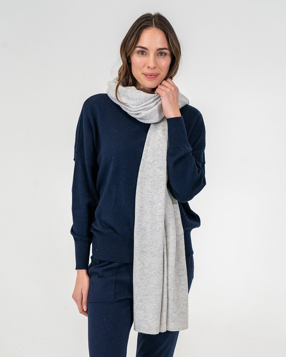 Cashmere Travel Wrap - Grey - Arlington Milne