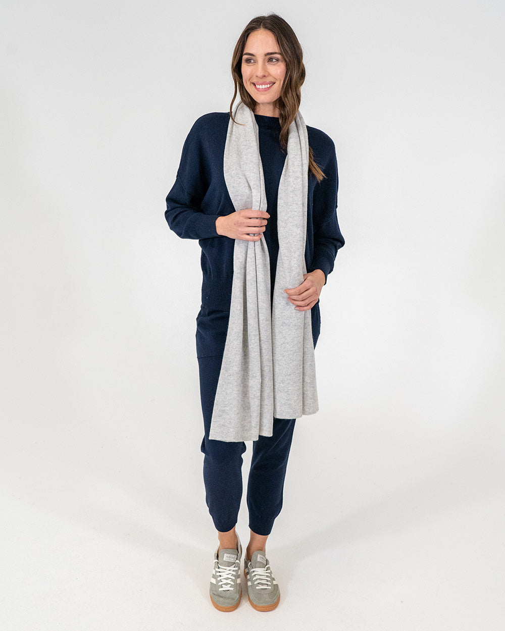 Cashmere Travel Wrap - Grey - Arlington Milne