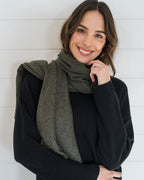 Cashmere Travel Wrap - Khaki - Arlington Milne