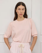 Cath Knit Tee - Baby Pink