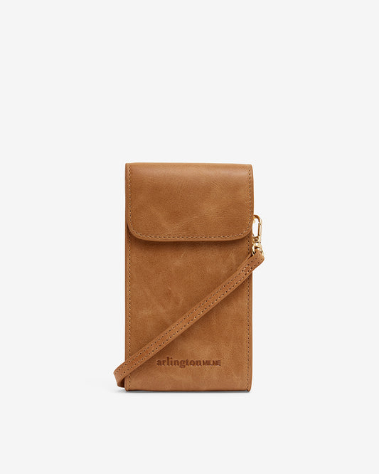 Celeste Phone Bag - Vintage Tan