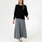 Harriet Ribbed Skirt - Charcoal