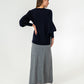 Harriet Ribbed Skirt - Charcoal