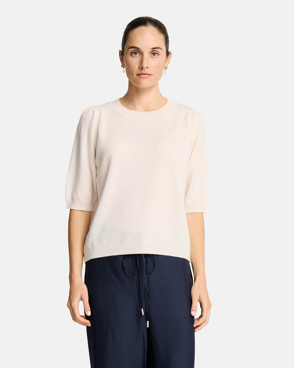 Charlotte Knit Top - Cream