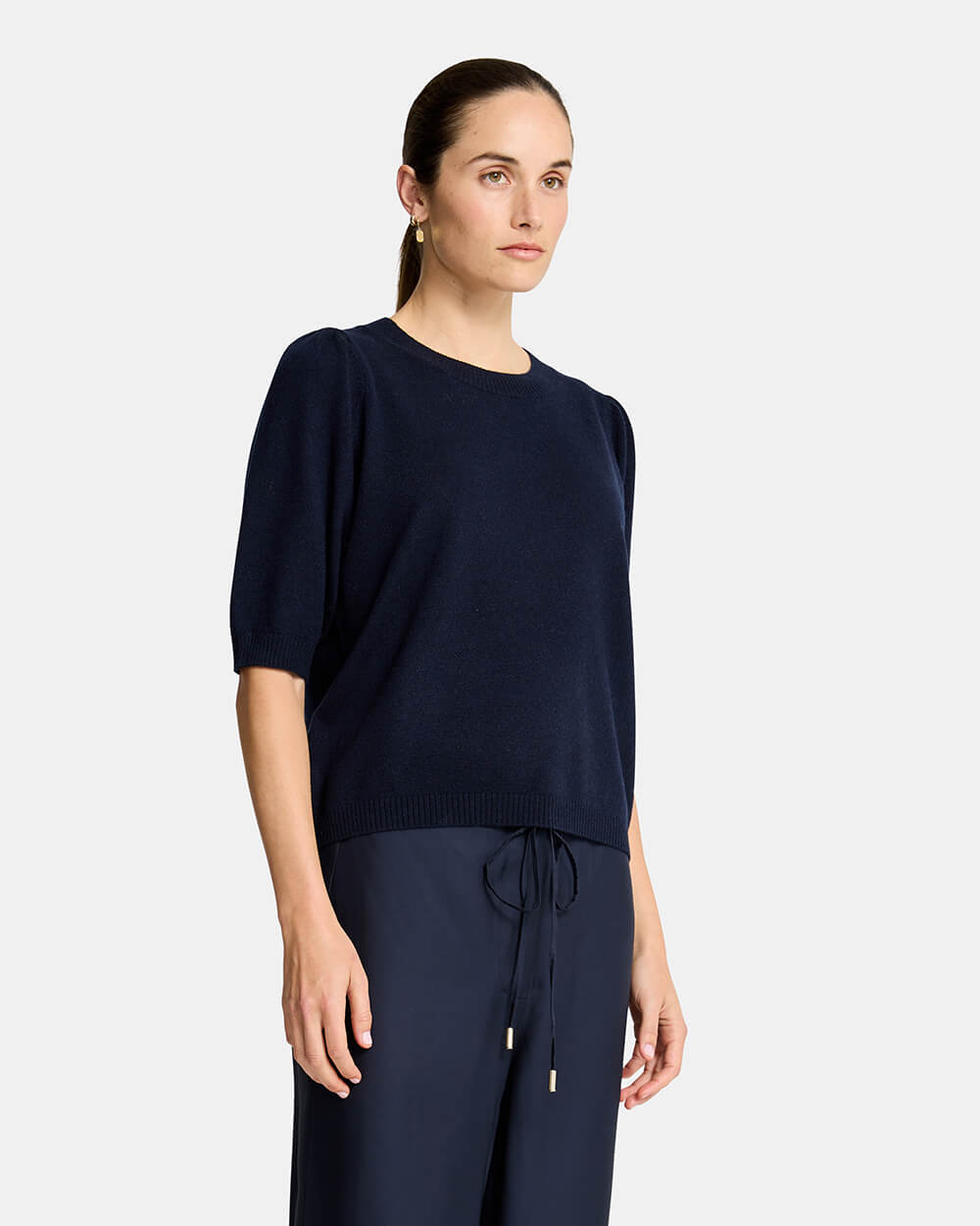 Charlotte Knit Top - Navy