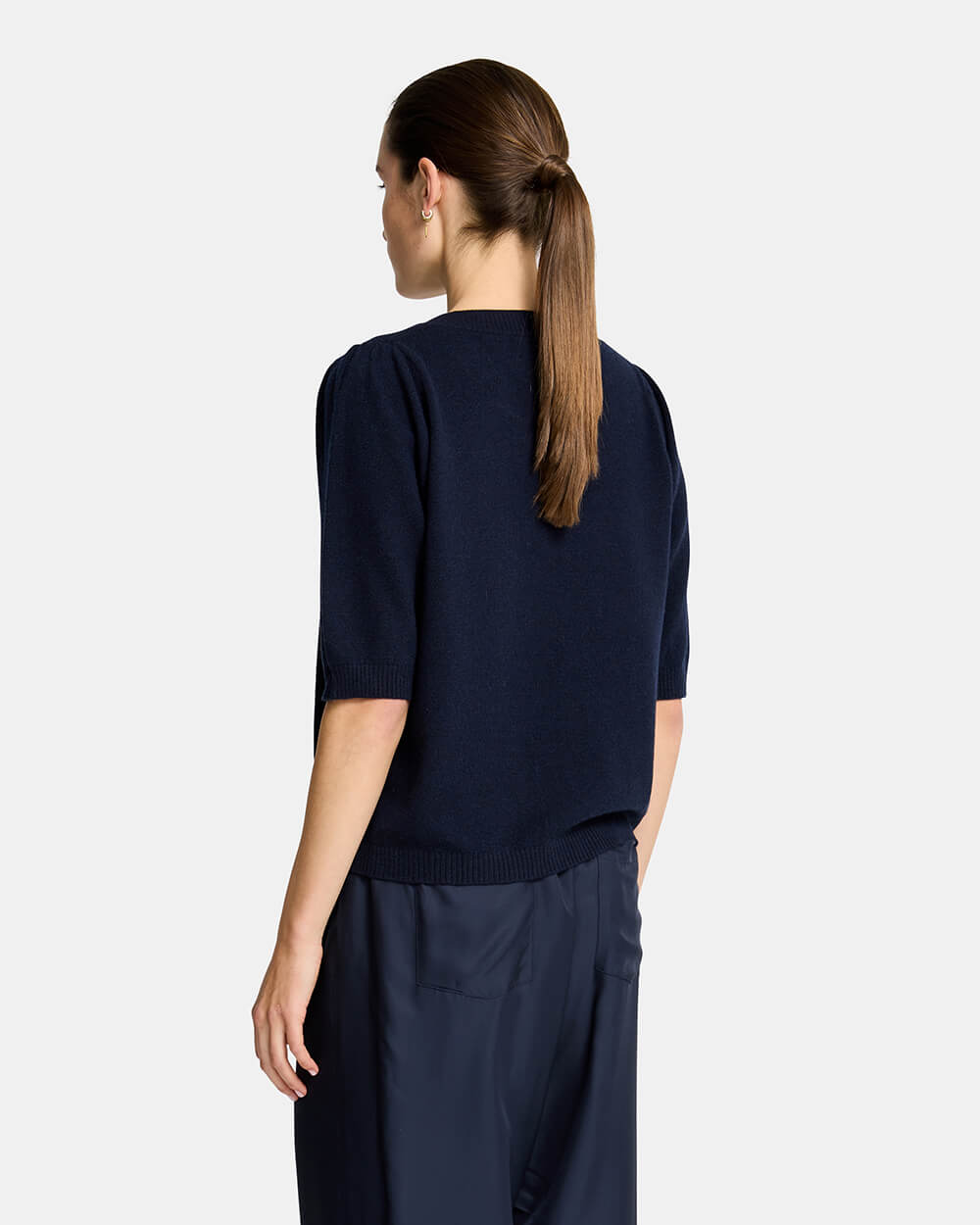 Charlotte Knit Top - Navy