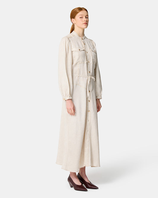 Clara Utility Dress - Natural