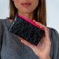 Compact Wallet - Black Crinkle