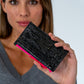 Compact Wallet - Black Crinkle