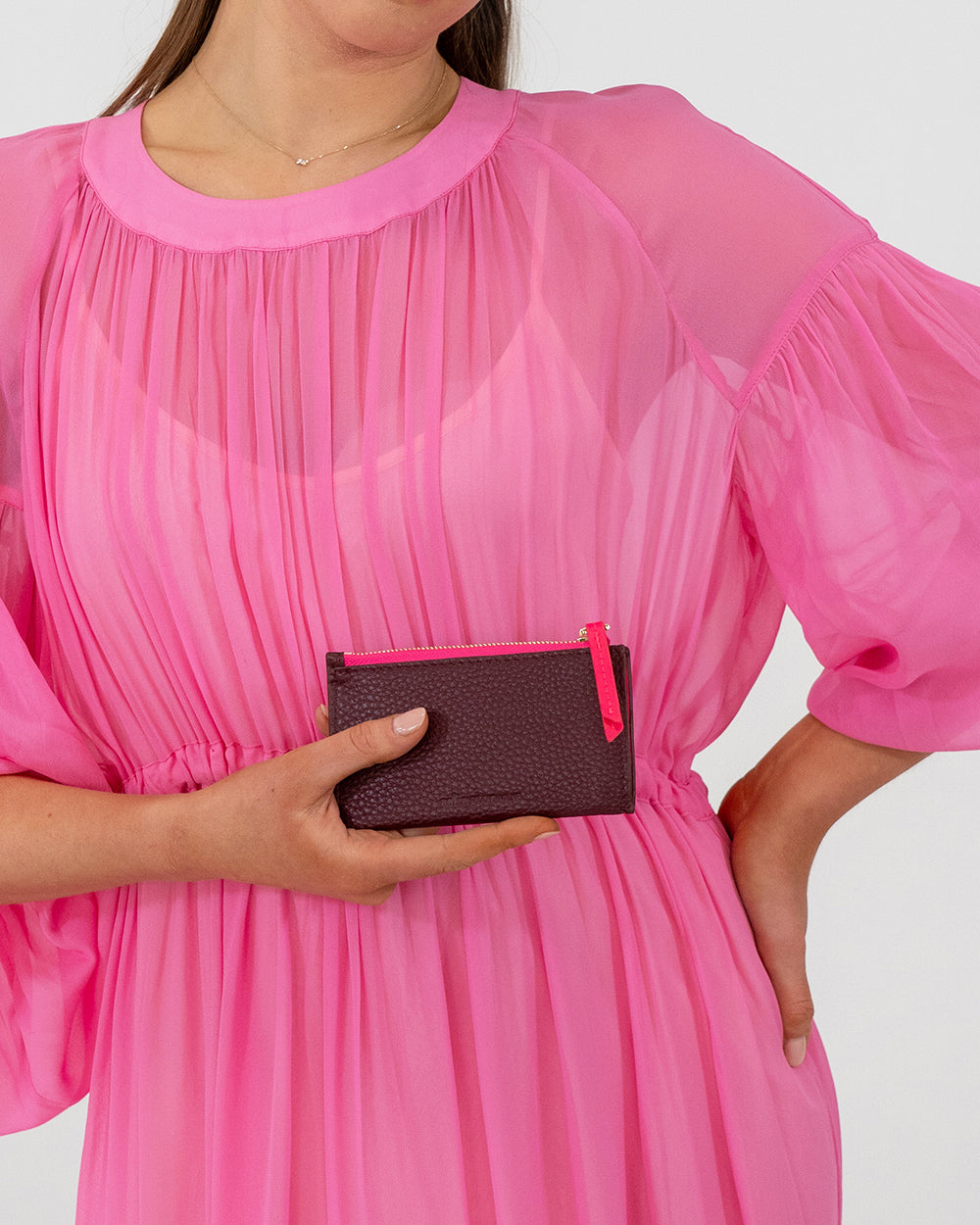 Compact Wallet - Burgundy - Arlington Milne