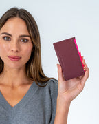 Compact Wallet - Burgundy - Arlington Milne