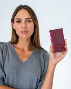 Compact Wallet - Burgundy - Arlington Milne