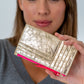 Compact Wallet - Gold Crinkle