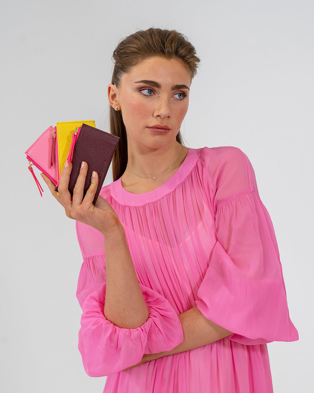 Compact Wallet - Burgundy - Arlington Milne