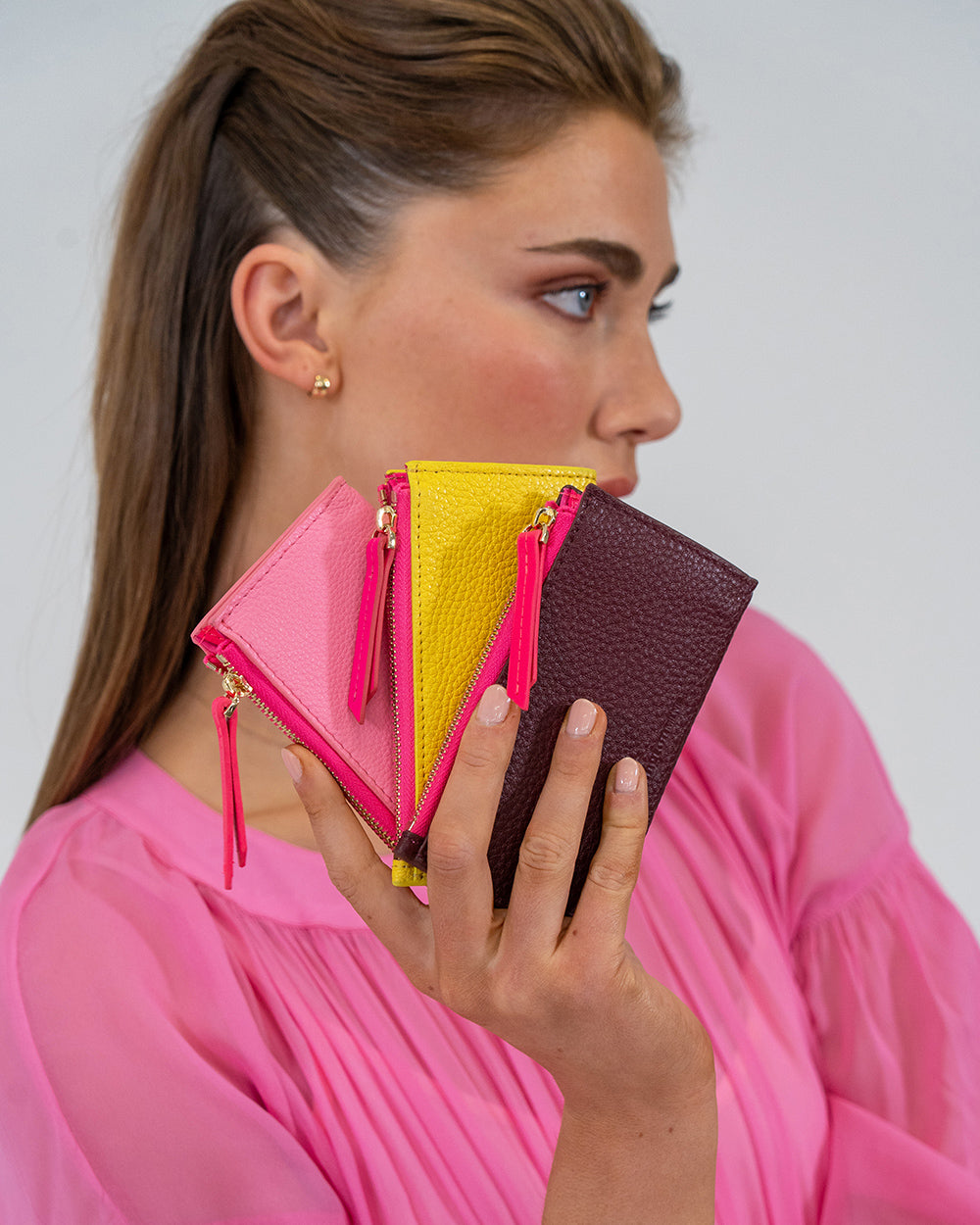 Compact Wallet - Burgundy - Arlington Milne