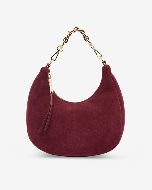 Estella Bag - Burgundy Suede