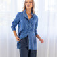 Elise Shirt - French Blue Stripe