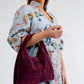 Emery Tote - Burgundy Suede