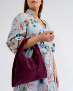 Emery Tote - Burgundy Suede - Arlington Milne