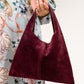 Emery Tote - Burgundy Suede