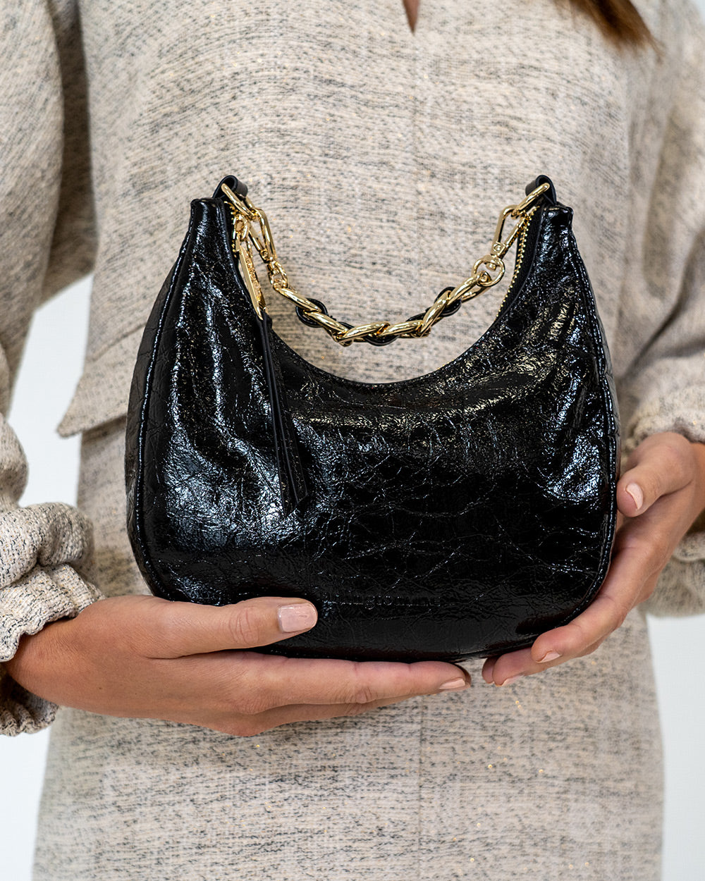 Estella Bag - Black Crinkle