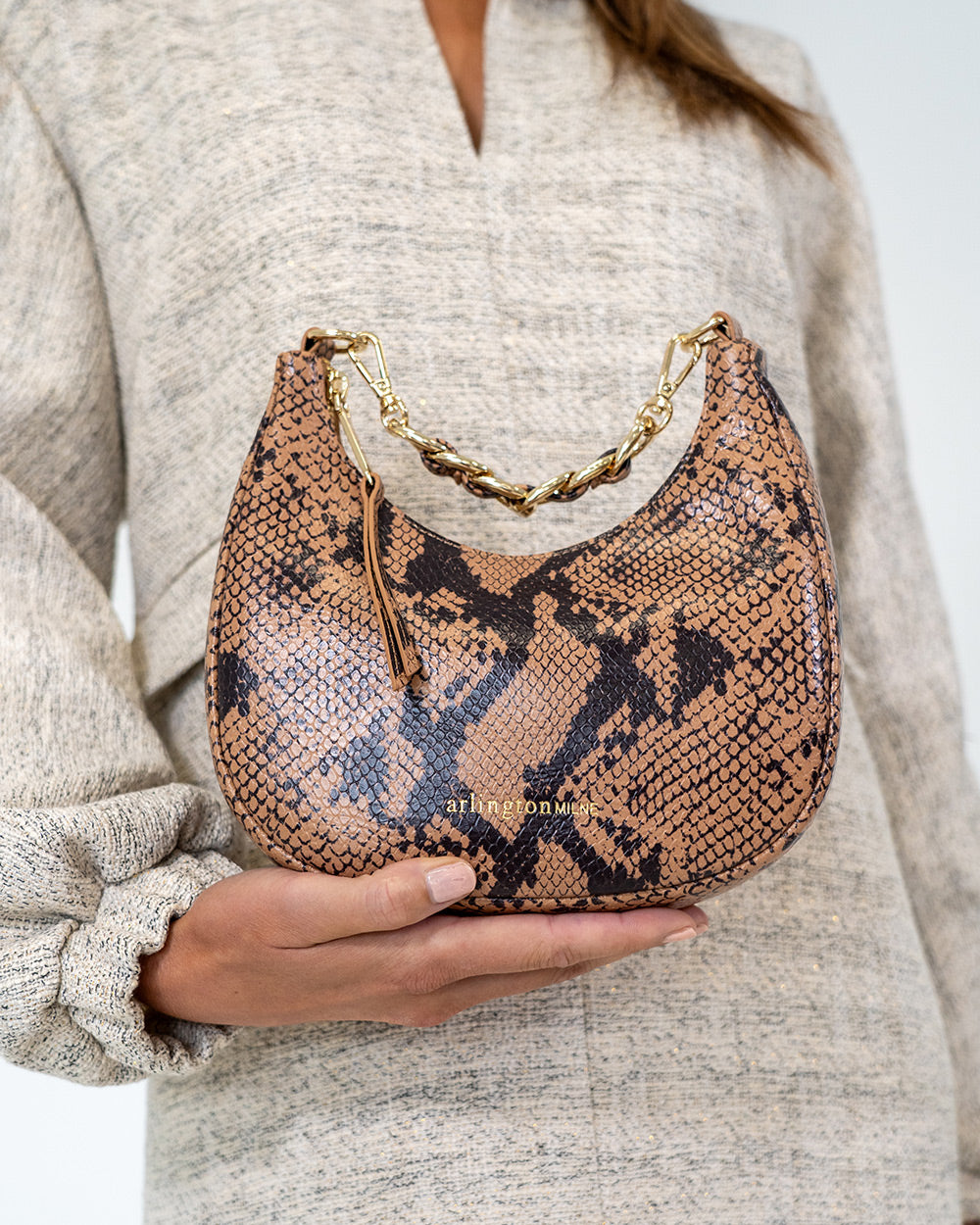 Estella Bag - Caramel Python