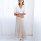 Rebecca Knit Skirt - Sandstone/Chalk