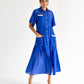 Isabel Maxi Shirt Dress - Cobalt