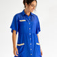 Isabel Maxi Shirt Dress - Cobalt