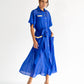 Isabel Maxi Shirt Dress - Cobalt