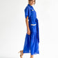 Isabel Maxi Shirt Dress - Cobalt