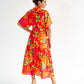 Isabel Maxi Shirt Dress - Sunset Floral