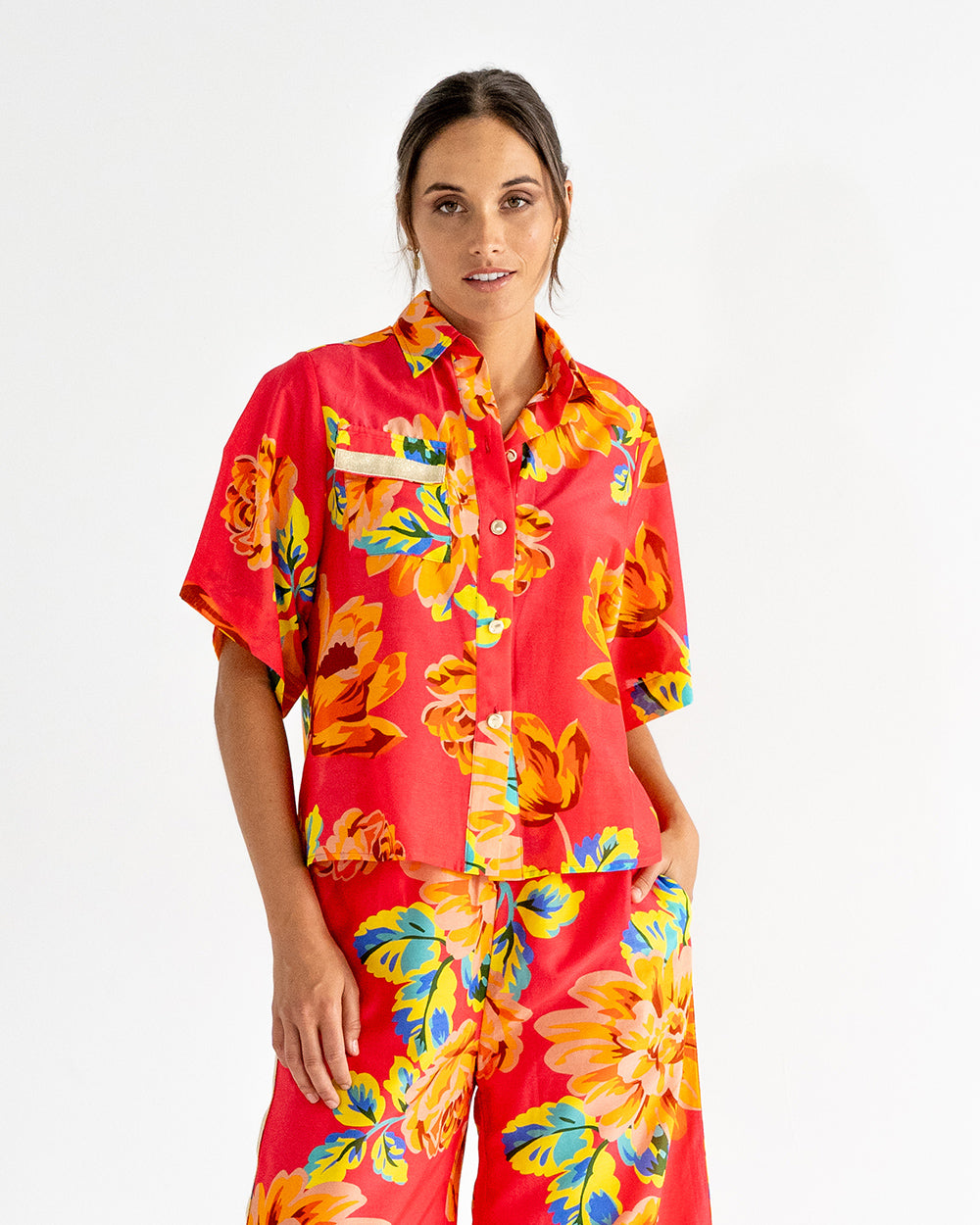 Isabel Shirt - Sunset Floral