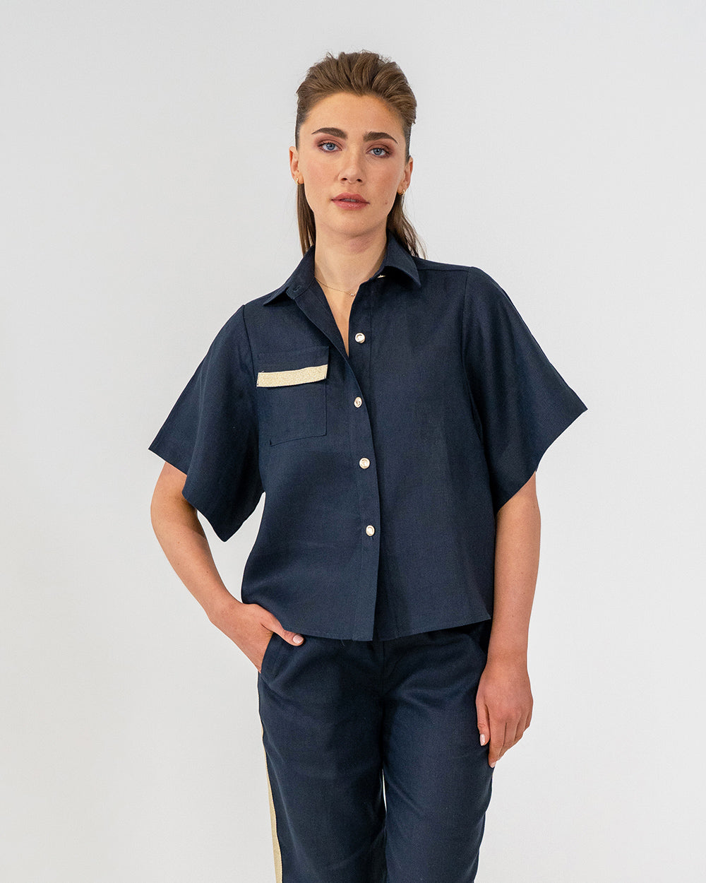 Isabel Shirt - Navy