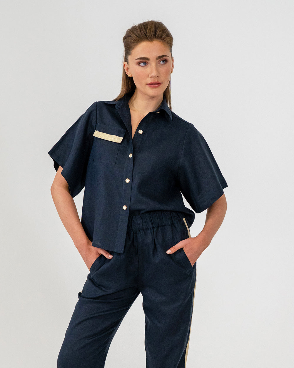 Isabel Shirt - Navy