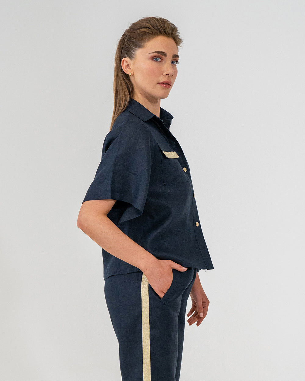 Isabel Shirt - Navy