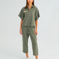 Leah Tapered Trouser - Khaki
