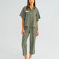 Leah Tapered Trouser - Khaki